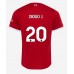 Maillot de foot Liverpool Diogo Jota #20 Domicile vêtements 2023-24 Manches Courtes